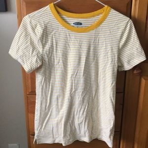 Yellow striped shirt